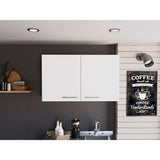 Mueble Auxiliar Manchester Blanco 100 cm con Dos Puertas - Muebles Organizadores | Bylmo