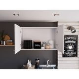 Mueble Auxiliar Manchester Blanco 100 cm con Dos Puertas - Muebles Organizadores | Bylmo
