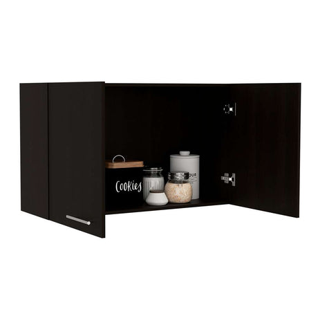 Mueble Auxiliar Manchester Wengue 100x60cm con Un Entrepaño y Un Compartimiento - Muebles Organizadores | Bylmo