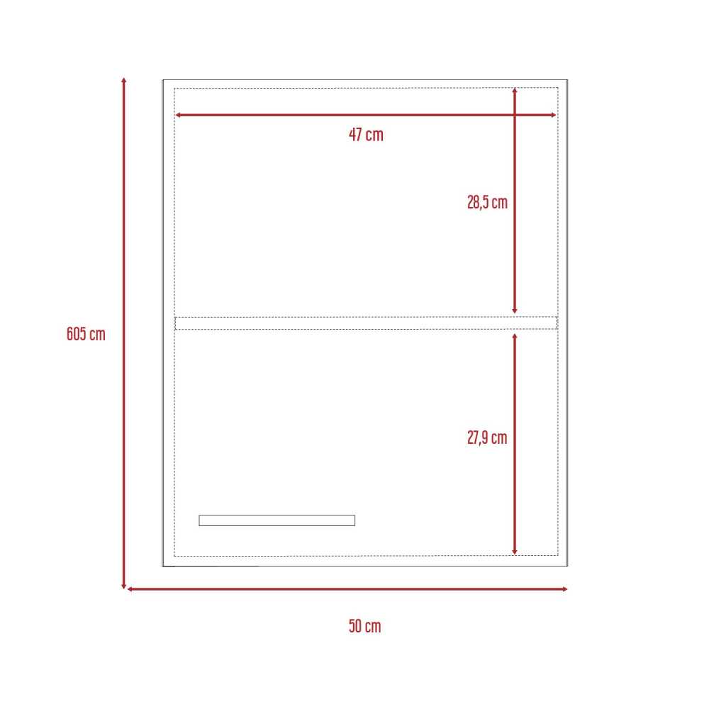 Mueble Auxiliar Manchester Ceniza 50 cm con Una Puerta - Cocinas | Bylmo