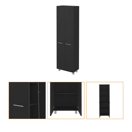 Alacena Baleare Wengue 59.2x200cm con Dos Puertas - Muebles Organizadores | Bylmo