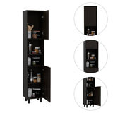Alacena Hobart Wengue 40 cm con Dos Puertas y Entrepaños - Muebles Organizadores | Bylmo