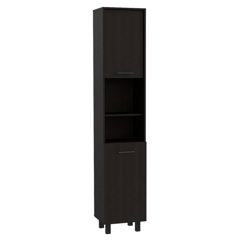 Alacena Hobart Wengue 40 cm con Dos Puertas y Entrepaños - Muebles Organizadores | Bylmo