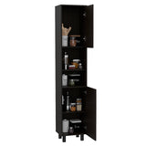 Alacena Hobart Wengue 40 cm con Dos Puertas y Entrepaños - Muebles Organizadores | Bylmo
