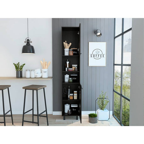 Alacena Hobart Wengue 40 cm con Dos Puertas y Entrepaños - Muebles Organizadores | Bylmo