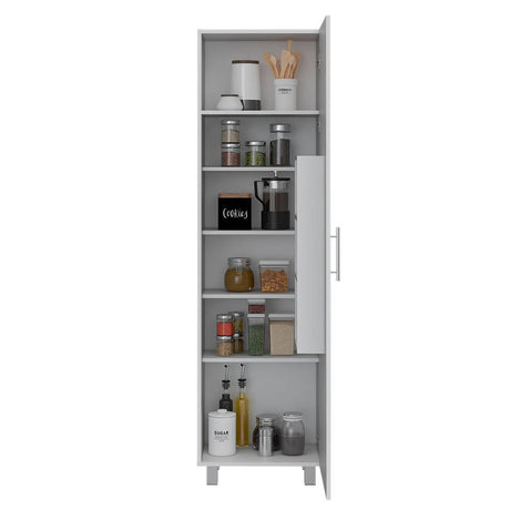 Alacena Maceo Plus Blanco 50x180cm con Una Puerta - Muebles Organizadores | Bylmo