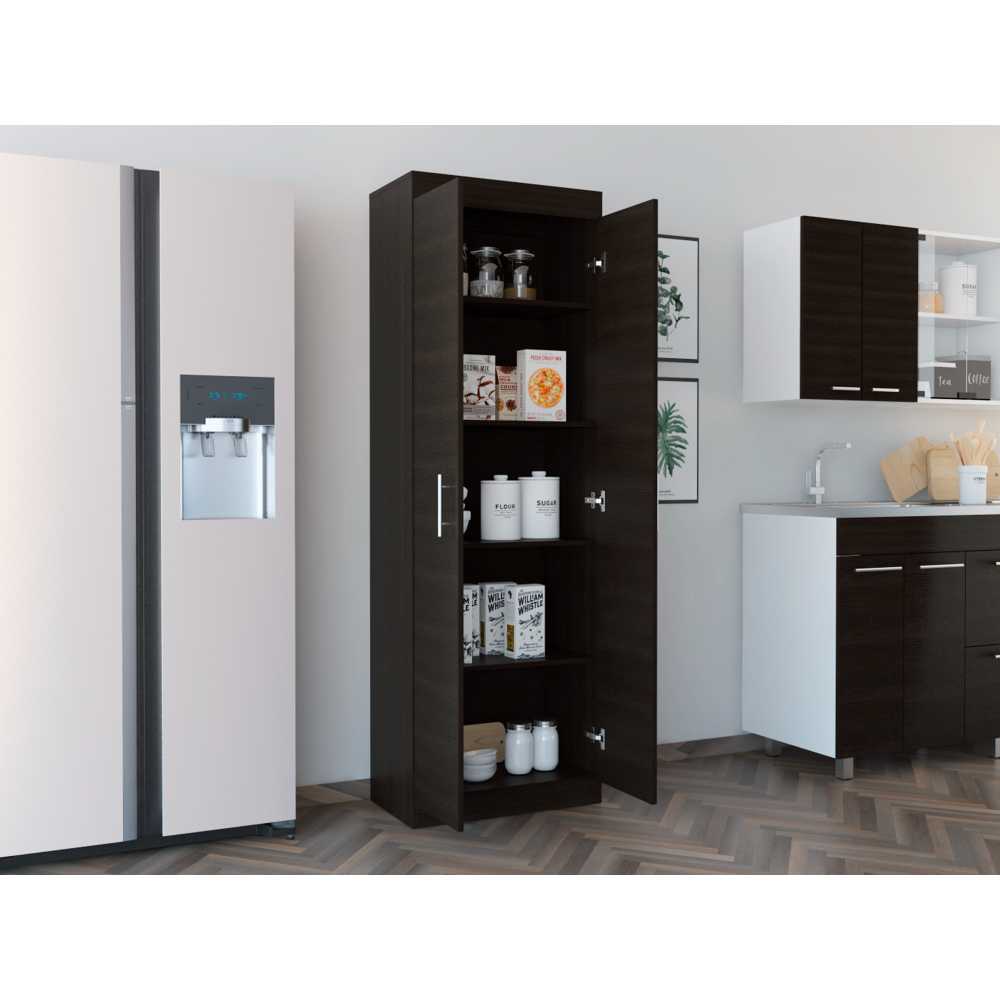 Alacena Nepal Wengue 60 cm con Dos Puertas - Muebles Organizadores | Bylmo