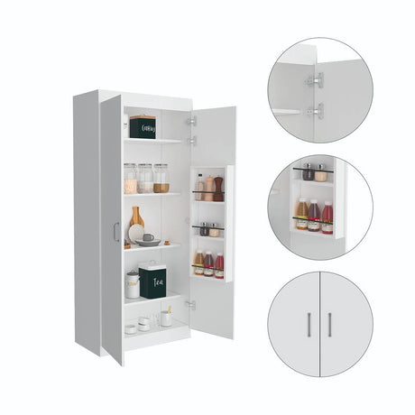 Alacena Varese Plus Blanco 70 cm con Dos Puertas - Muebles Organizadores | Bylmo