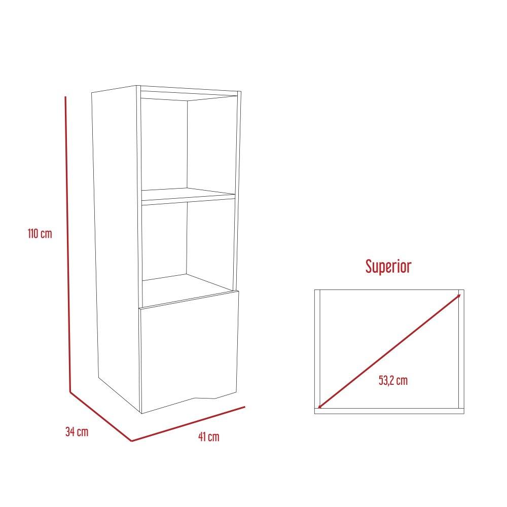 Mueble Auxiliar Piero Duna y Taupe 41 cm Rectangular - Repisas y Percheros | Bylmo