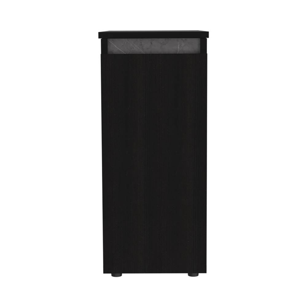 Mueble Auxiliar Allegra Wengue y Onix 26 cm con Una Puerta - Gabinetes | Bylmo