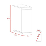 Mueble Auxiliar Allegra Wengue y Onix 26 cm con Una Puerta - Gabinetes | Bylmo