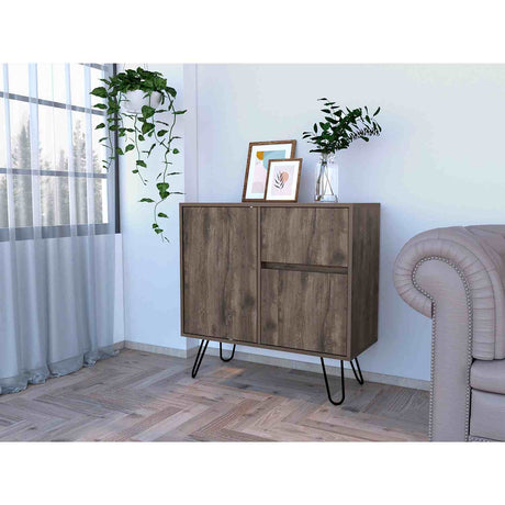 Aparador Andorra Bellota 80x80cm con Un Cajón y con Dos Compartimientos - Barras y Muebles Auxiliares | Bylmo