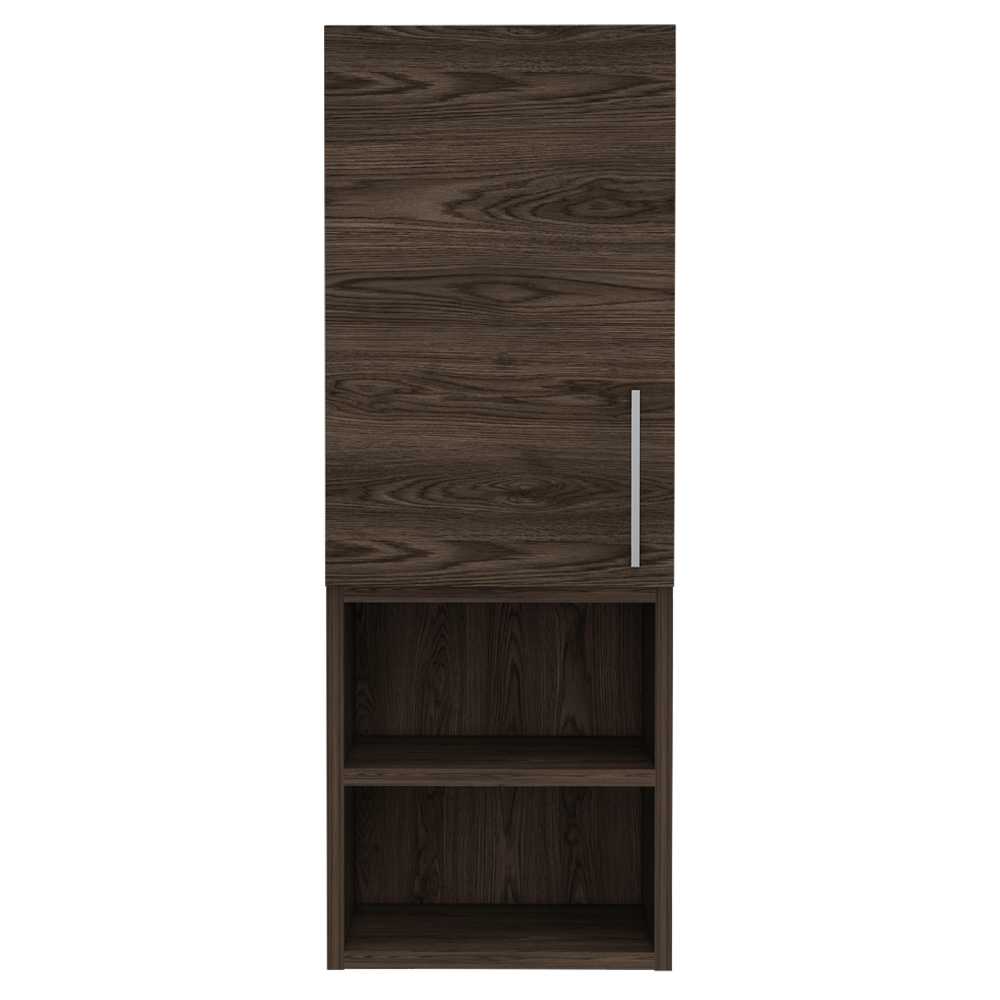 Gabinete de Baño Barcelona Coñac 30x81.5cm Rectangular sin Espejo y con Dos Entrepaños - Gabinetes | Bylmo