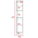 Mueble Auxiliar para Baño Ibis Duna 36.5x172.2cm sin Cajones y sin Entrepaños - Gabinetes | Bylmo