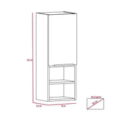 Mueble Auxiliar Mila Sombra y Miel 30 cm con Una Puerta y Entrepaños - Gabinetes | Bylmo
