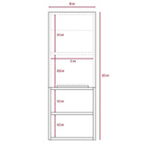 Mueble Auxiliar Mila Sombra y Miel 30 cm con Una Puerta y Entrepaños - Gabinetes | Bylmo