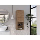 Gabinete de Baño Mila Miel 30x81.7cm Rectangular sin Espejo y con Dos Entrepaños - Gabinetes | Bylmo