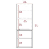 Gabinete de Baño Mila Miel 30x81.7cm Rectangular sin Espejo y con Dos Entrepaños - Gabinetes | Bylmo
