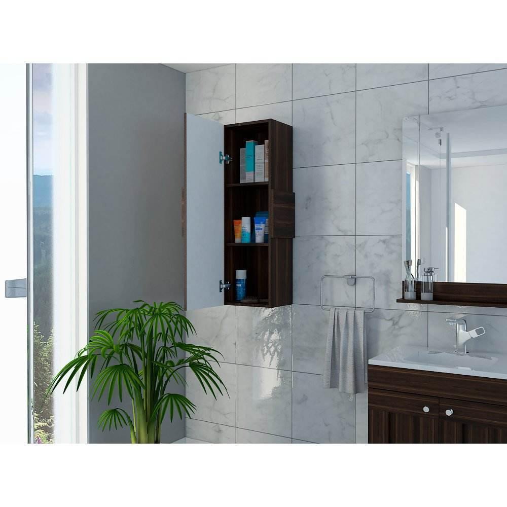 Mueble Auxiliar Vanguard Blanco y Habano 32 cm con Una Puerta - Gabinetes | Bylmo