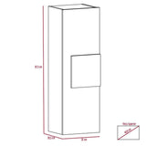 Mueble Auxiliar Vanguard Blanco y Habano 32 cm con Una Puerta - Gabinetes | Bylmo