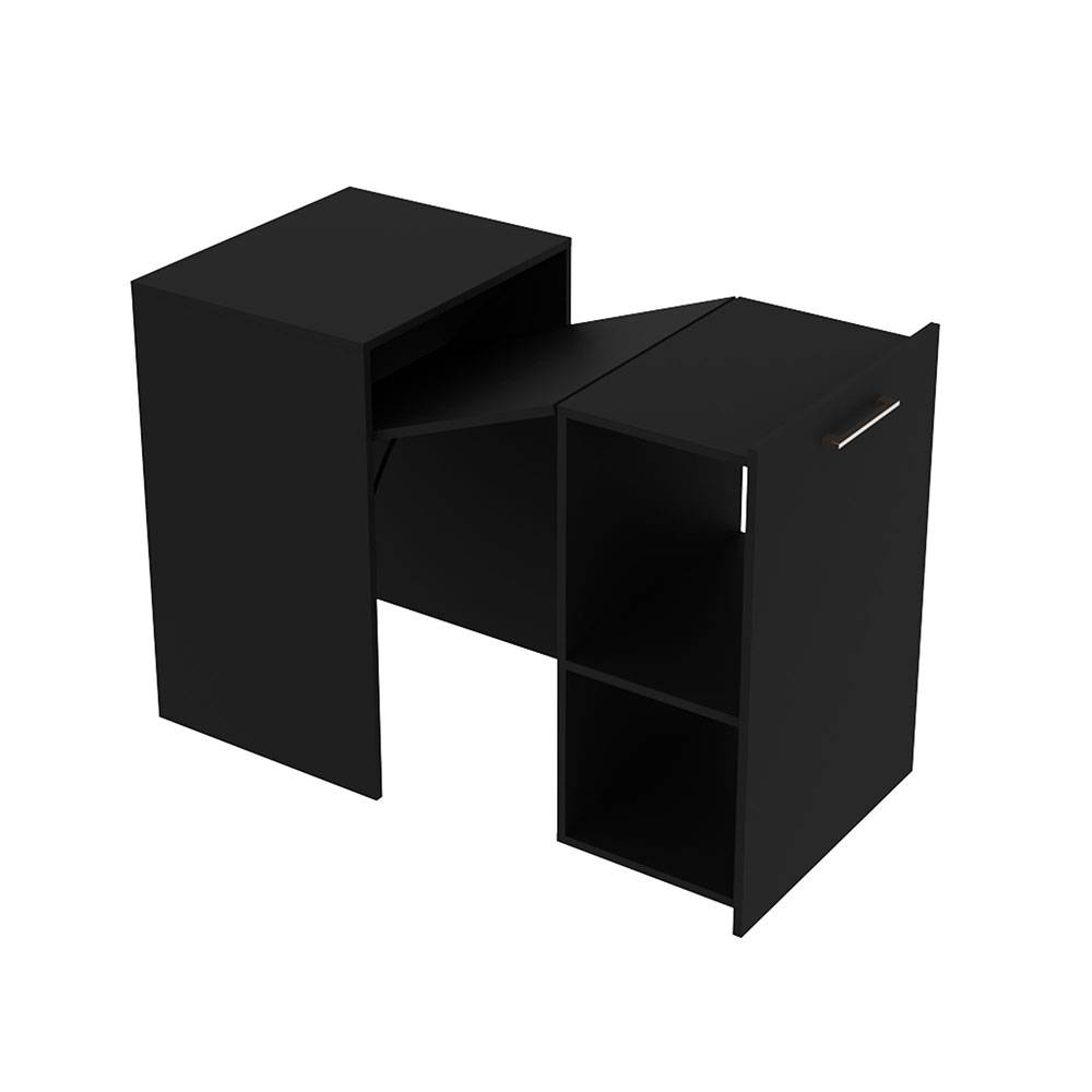 Mueble Auxiliar Budapest Negro 131 cm Transformable - Muebles Organizadores | Bylmo