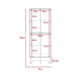 Mueble Auxiliar Z60 Blanco 60 cm con Puertas y Patas de Madera - Barras y Muebles Auxiliares | Bylmo