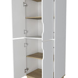 Mueble Auxiliar Z60 Blanco 60 cm con Puertas y Patas de Madera - Barras y Muebles Auxiliares | Bylmo
