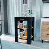 Mueble Auxiliar de Cocina 23 Cala Wengue 65 cm con Un Cajón y Dos Entrepaños - Barras y Muebles Auxiliares | Bylmo