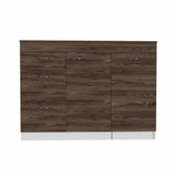 Mueble Auxiliar de Cocina Grecia Coñac 116 cm con Tres Cajones, un Cajón Grande y un Cajón Móvil - Barras y Muebles Auxiliares | Bylmo