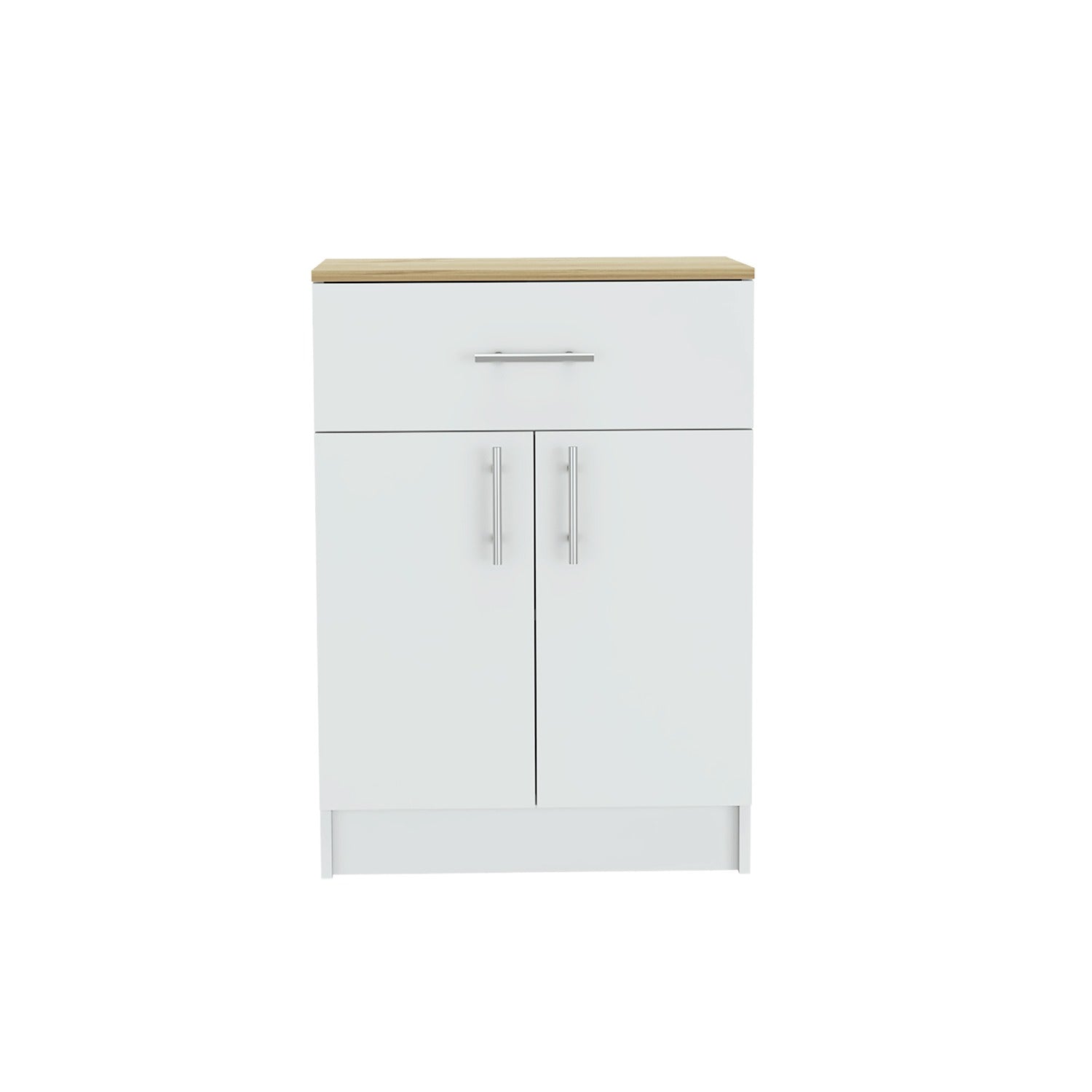 Mueble Organizador Monarca Blanco 45x108cm con Un Cajón y con Dos Puertas y para Microondas - Alacenas y Muebles Microondas | Bylmo
