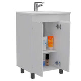 Mueble Meka Blanco 60 cm con Dos Puertas y Entrepaños - Gabinetes | Bylmo