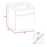 Mueble Primavera Roble Gris 45 cm con Una Puerta - Gabinetes | Bylmo