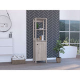 Mueble St Clair Ceniza 40 cm con Una Puerta y Entrepaños - Gabinetes | Bylmo