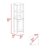 Mueble St Clair Ceniza 40 cm con Una Puerta y Entrepaños - Gabinetes | Bylmo