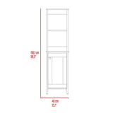 Mueble St Clair Ceniza 40 cm con Una Puerta y Entrepaños - Gabinetes | Bylmo