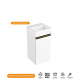 Mueble Santiago Blanco 30 cm con Puerta - Gabinetes | Bylmo