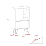 Bar Vegas Miel y Plomo 60 cm con Dos Puertas - Bares | Bylmo