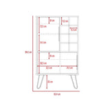 Bar Vegas Miel y Plomo 60 cm con Dos Puertas - Bares | Bylmo