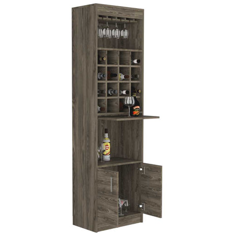 Bar Kava Coñac 51x180cm con Un Cajón y con Dieciséis Portabotellas - Bares | Bylmo