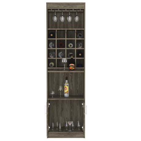 Bar Kava Coñac 51x180cm con Un Cajón y con Dieciséis Portabotellas - Bares | Bylmo