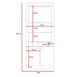 Bar Montenegro Caramelo 75 cm con Dos Puertas - Bares | Bylmo
