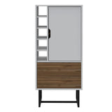 Bar Pergamo Blanco y Gales 53 cm con Dos Puertas - Bares | Bylmo