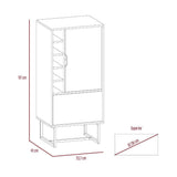 Bar Pergamo Blanco y Gales 53 cm con Dos Puertas - Bares | Bylmo