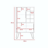 Bar Vegas Duna y Plomo 59 cm con Puerta de Vidrio - Bares | Bylmo