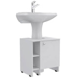 Mueble para Lavamanos Basic Blanco 47x50.5cm Individual sin Lavamanos con Una Puerta - Gabinetes | Bylmo