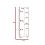 Mueble Manchester Wengue 51 cm con Una Puerta y Entrepaños - Gabinetes | Bylmo