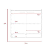 Mueble Manchester Blanco 97 cm con Dos Puertas - Gabinetes | Bylmo