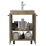 Mueble para Lavamanos Khari Duna 60.5x86.8cm Individual con Lavamanos con Dos Puertas - Gabinetes | Bylmo