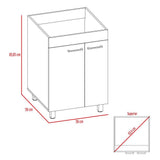 Mueble Valento Blanco 59 cm con Dos Puertas - Gabinetes | Bylmo