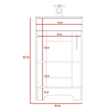 Mueble para Lavamanos Barcelona Miel 45.1x82.7cm Individual con Lavamanos con Una Puerta - Gabinetes | Bylmo